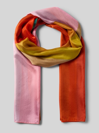 Fraas Chusta jedwabna ze wzorem na całej powierzchni Pomarańczowy 1