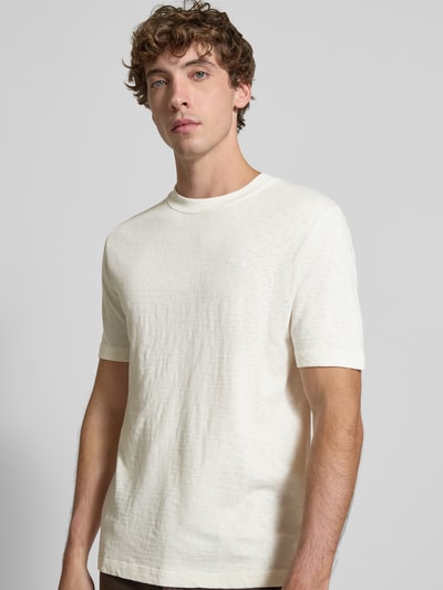 Marc O'Polo DENIM Regular Fit T-Shirt aus reiner Baumwolle Offwhite 3