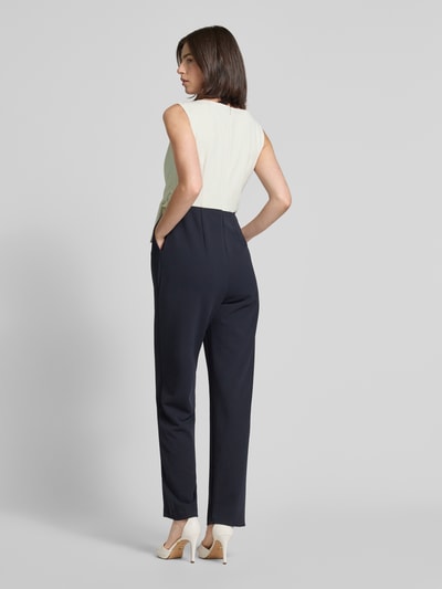 Christian Berg Cocktail Jumpsuit mit Knotendetail Marine Melange 5