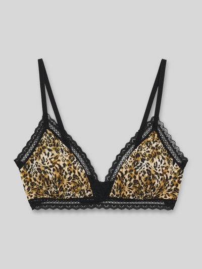 HUGO BH mit Spitzenbesatz Modell 'TRIANGLE UNIQUE' Beige 1