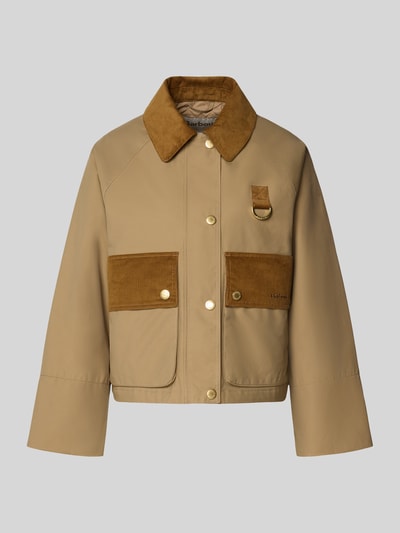 Barbour Relaxed Fit Jacke aus Baumwoll-Mix mit Cordkragen Modell 'PHOEBE' Cognac 2