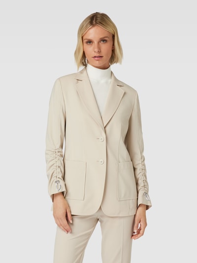 Marc Cain Blazer met reverskraag Steengrijs - 4