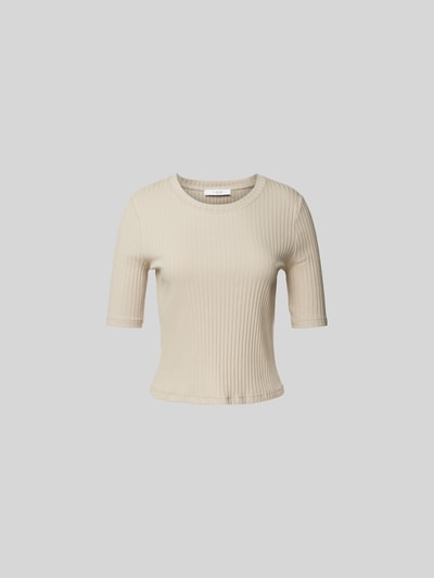 Iro T-Shirt aus reiner Baumwolle Hellbraun 2