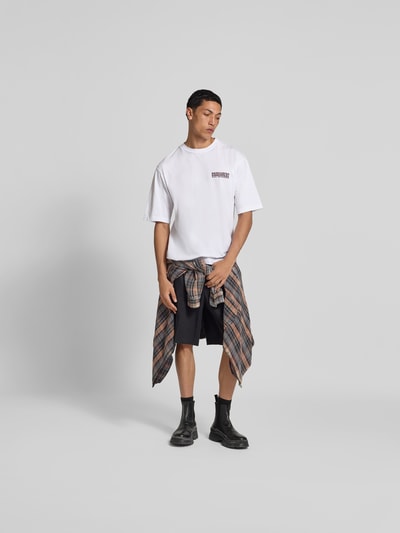 Dsquared2 Loose Fit T-Shirt mit Logo-Print Weiss 1