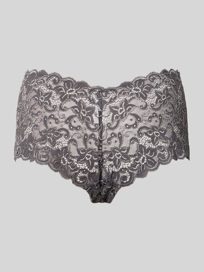 Hanro Maxi-Slip mit französischer Spitze Modell 'Moments' Dunkelgrau 3
