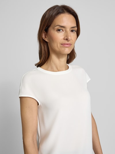 Windsor Slim Fit Blusenshirt mit Rundhalsausschnitt Offwhite 3