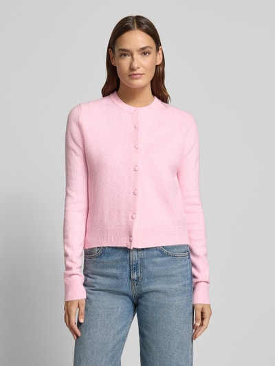 Mango Cardigan mit Rundhalsausschnitt Modell 'SEEDSUN' Rosa 4