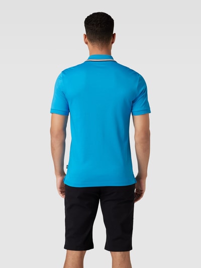 BOSS Poloshirt mit Kontraststreifen Modell 'Penrose' Royal 5