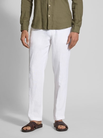 Hiltl Regular Fit Chino mit Paspeltaschen Modell 'PARMA I' Weiss 4