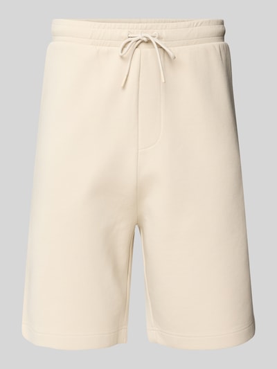 BOSS Green Regular fit sweatshorts met elastische band, model 'Headlo' Beige - 2