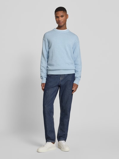 BOSS Orange Regular Fit Pullover aus reiner Baumwolle Modell 'KERLINO' Hellblau 1