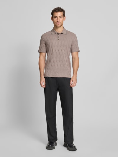 HUGO Regular Fit Poloshirt aus reiner Baumwolle Modell 'DUNIK' Hellbraun 1