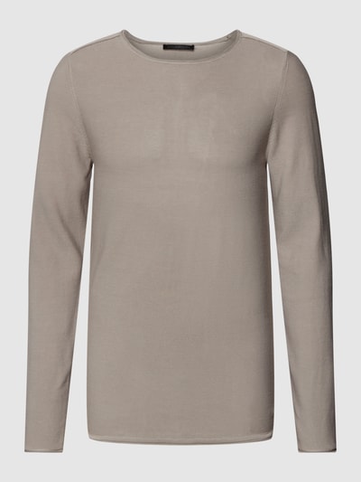 Drykorn Longsleeve in Strick-Optik Modell 'RIK' Stein 2