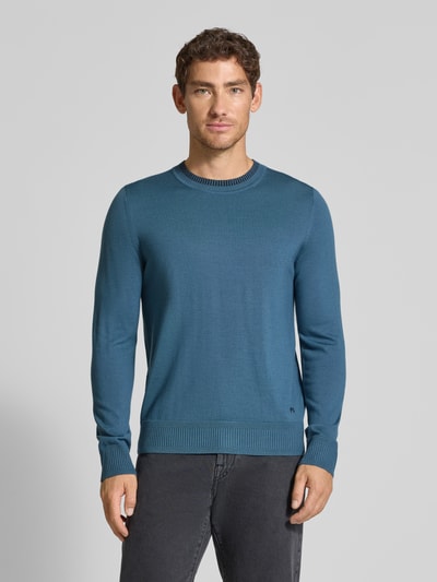 Paul Smith Regular Fit Strickpullover aus reiner Wolle Blau 4