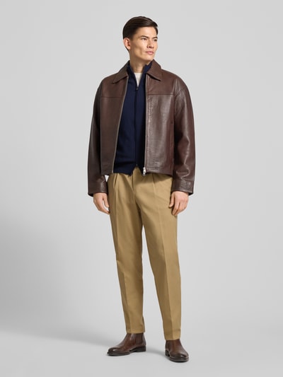 BOSS Cardigan mit Label-Detail Modell 'Balonso' Dunkelblau 1