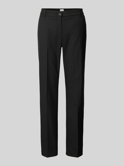 Brax Straight fit stoffen broek met viscose, model 'Maron' Zwart - 2