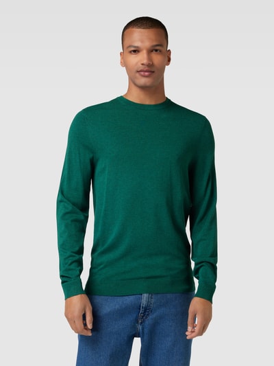 MCNEAL Gebreide pullover met ronde hals Appeltjesgroen gemêleerd - 4