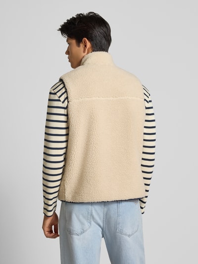 Superdry Fleecegilet met ritszakken en opstaande kraag Beige - 5