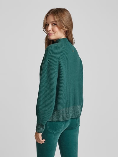 Marc Cain Strickpullover aus Lanawollemit Stehkragen Dunkelgruen 5