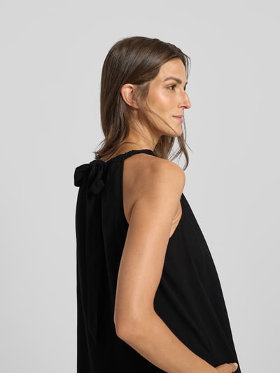 Someday Długa sukienka z mieszanki wiskozy i lnu model ‘Quise’ Czarny 3