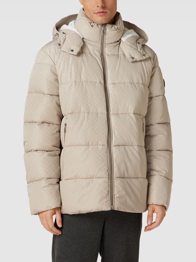 JOOP! Collection Gewatteerd jack met afneembare capuchon, model 'Dogles' Beige - 4