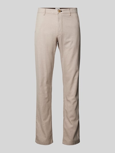JOOP! Jeans Chinosy o kroju modern fit ze szlufkami na pasek model ‘Matthew’ Beżowy 2