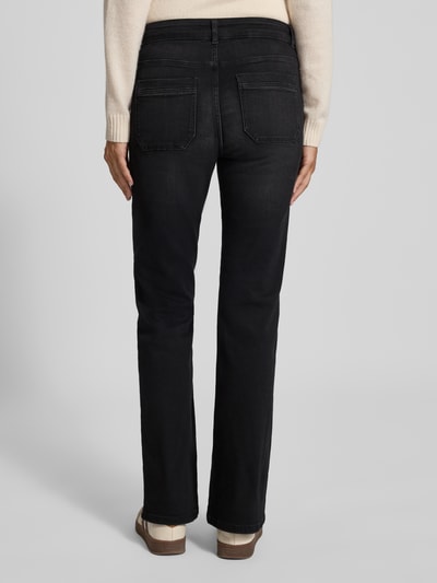 Christian Berg Woman Bootcut Fit Jeans mit Gürtelschlaufen Black 5