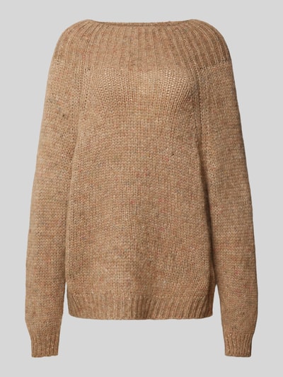 MAX&Co. Strickpullover mit Rundhalsausschnitt Modell 'BERTA' Camel 2