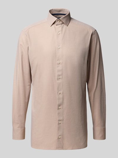 OLYMP Modern Fit Business-Hemd mit Kentkragen Modell 'Global' Sand 2