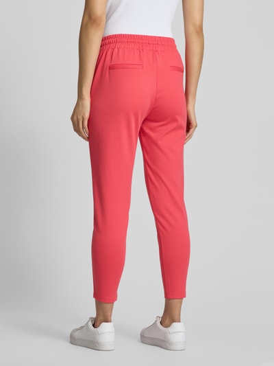 ICHI Slim Fit Bundfaltenhose mit verkürztem Schnitt Modell 'KATE' Pink 5