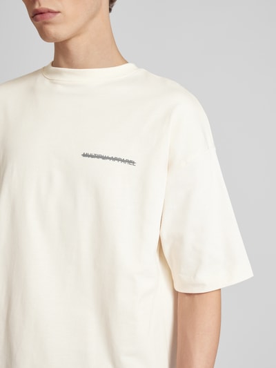 Multiply Apparel Oversized T-Shirt mit Rundhalsausschnitt Offwhite 3