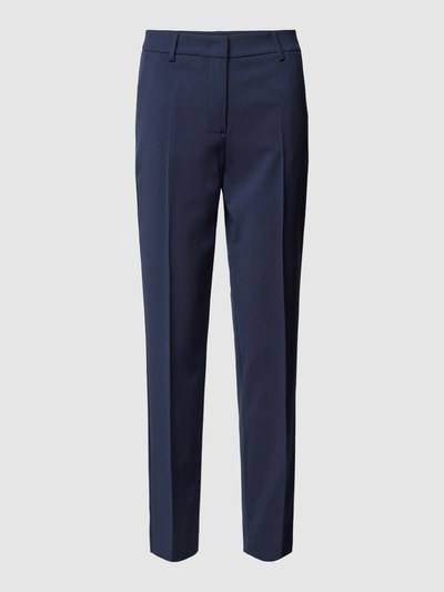 Weekend Max Mara Stoffen broek van lanawol met persplooien, model 'CANON' Marineblauw - 2