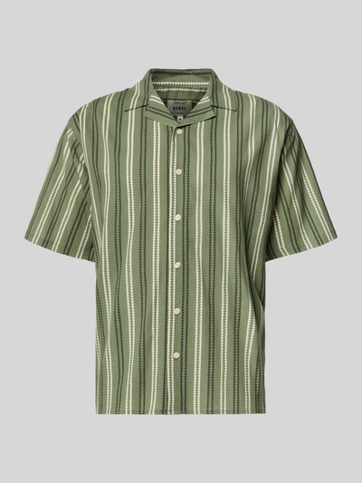 Redefined Rebel Regular Fit Freizeithemd mit Reverskragen Modell 'HOWIE' Oliv 2