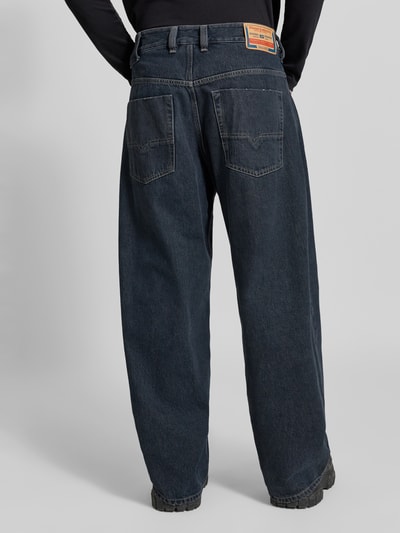 Diesel Jeansy o kroju baggy z naszywką z logo model 'H-JEANS' Średnioszary 5