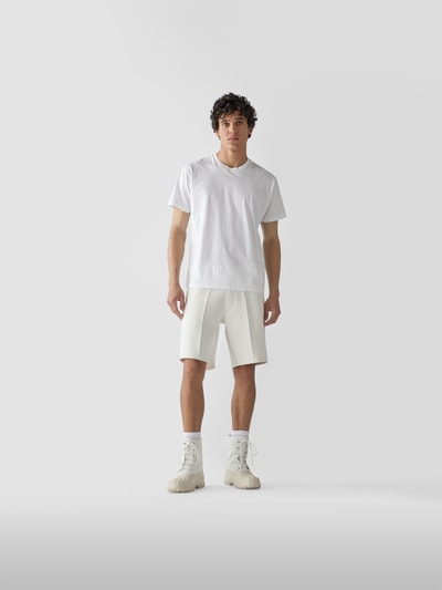 Frescobol Carioca Sweatshorts mit Reißverschlusstaschen Offwhite 1