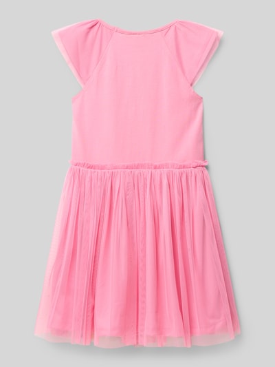 DANAMADE Jurk met tule en pailletten Felroze - 3