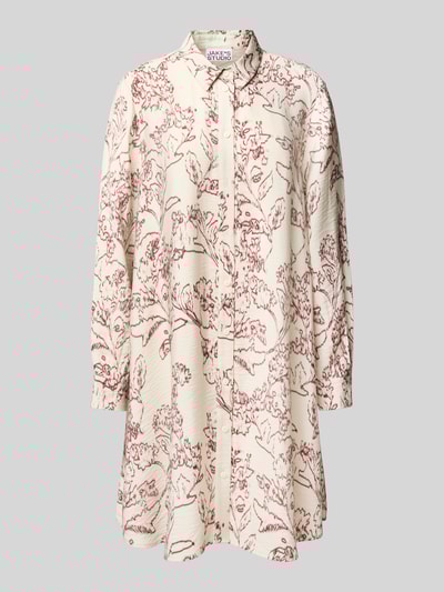 JAKE*S STUDIO WOMAN Knielanges Hemdblusenkleid mit durchgehender Knopfleiste Rostrot 2