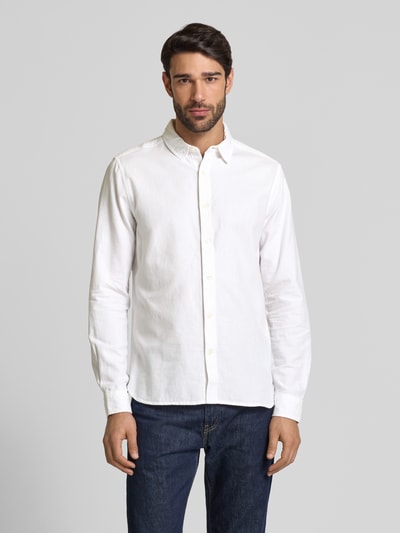 Knowledge Cotton Apparel Vrijetijdsoverhemd met knoopsluiting Offwhite - 4