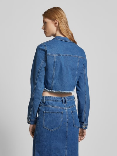 Only Kort jeansjack met borstzakken, model 'WONDER' Blauw - 5