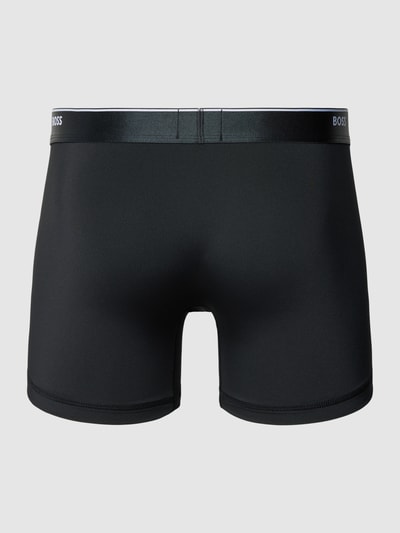 BOSS Boxershort met logo in band, model 'Boxer' Zwart - 3