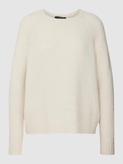 Weekend Max Mara Strickpullover mit Streifenmuster Modell 'GHIACCI' Ecru 2