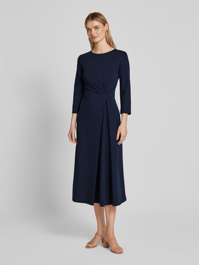 Weekend Max Mara Midikleid mit Raffung Modell 'BALENIO' Marine 4