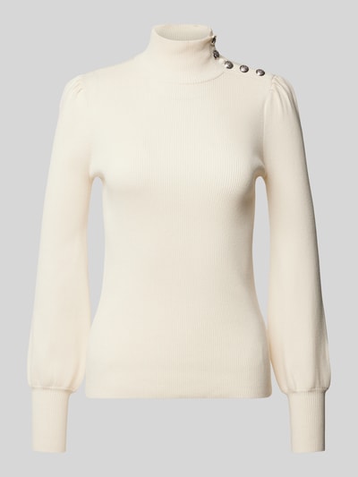 Lauren Ralph Lauren Gebreide pullover met fijnrib, model 'DWORINA' Offwhite - 2