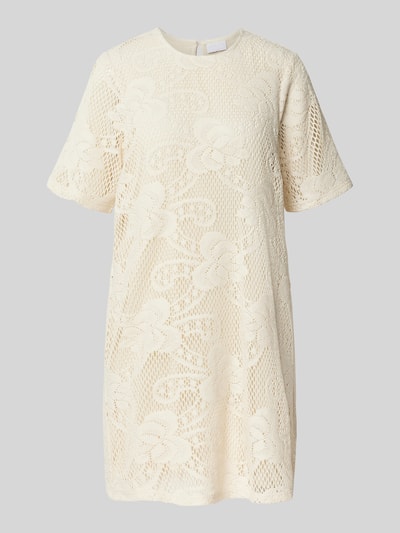 Jake*s Collection Mini-jurk met halflange mouwen Ecru - 2