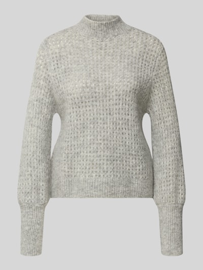 Lanius Regular Fit Pullover aus Alpaka-Mix und Woll-Anteil Hellgrau 2