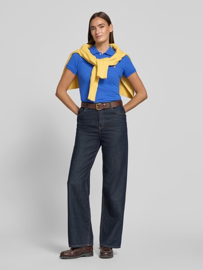 Polo Ralph Lauren regular fit poloshirt van katoenmix model 'JULIE' Oceaanblauw - 1