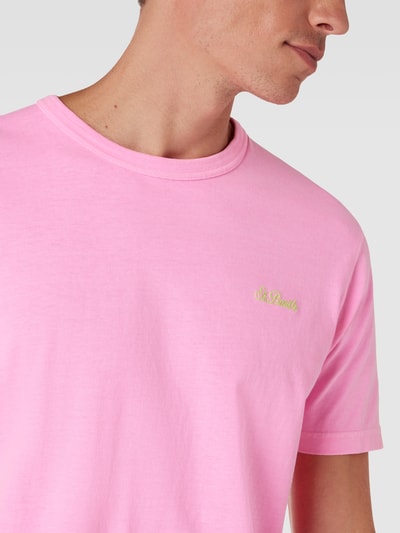 MC2 Saint Barth T-Shirt mit Label-Stitching Modell 'DOVER' Pink 3