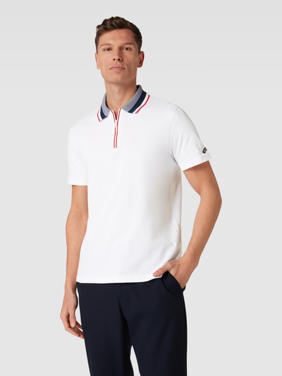 Paul & Shark Regular Fit Poloshirt mit Kontraststreifen Weiss 4