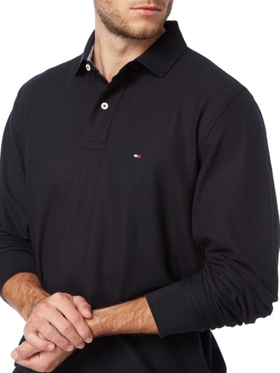 Tommy Hilfiger Poloshirt mit langen Ärmeln Black 3