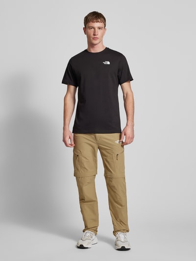 The North Face T-Shirt mit Label-Print Black 1